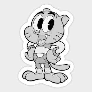 Gumball 1930s rubber hose cartoon style Sticker